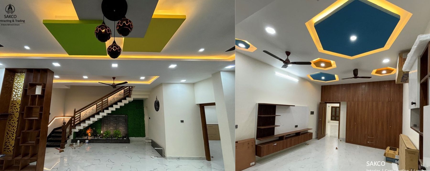 POP & Gypsum False Ceiling Work
